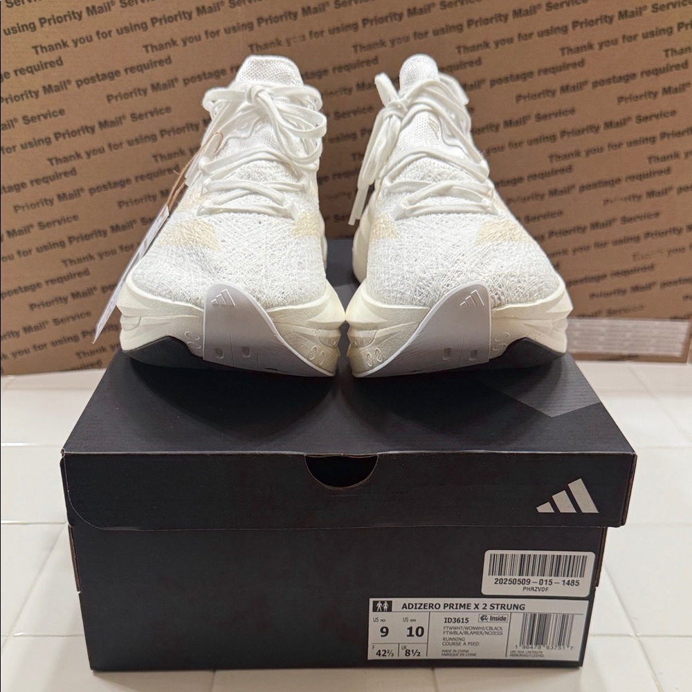 Adidas Adizero Prime X Strung Cream Sneakers